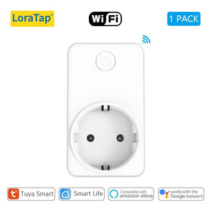 LoraTap Plastic Panel Wireless WIFI Control Smart Power Socket