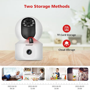 Boavision 4MP Wireless Night Vision Baby Monitor Security Camera