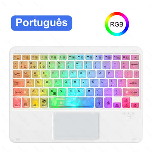 RGB Wireless Bluetooth Keyboard For iPad Android Windows Tablet