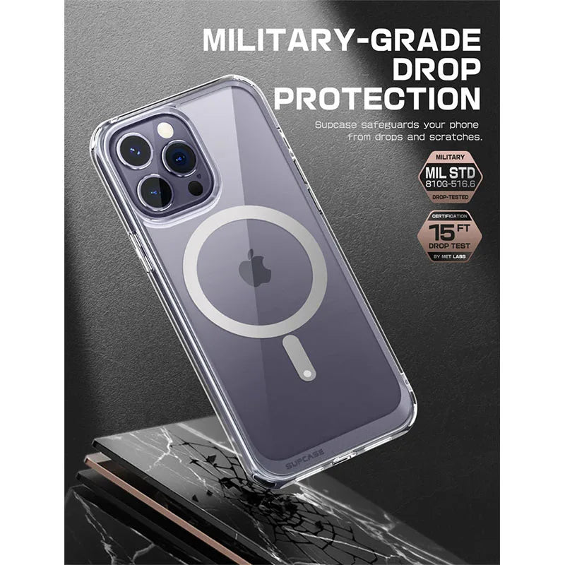 Polycarbonate Full-Body Rugged Bumper Case For iPhone 14 Pro Max