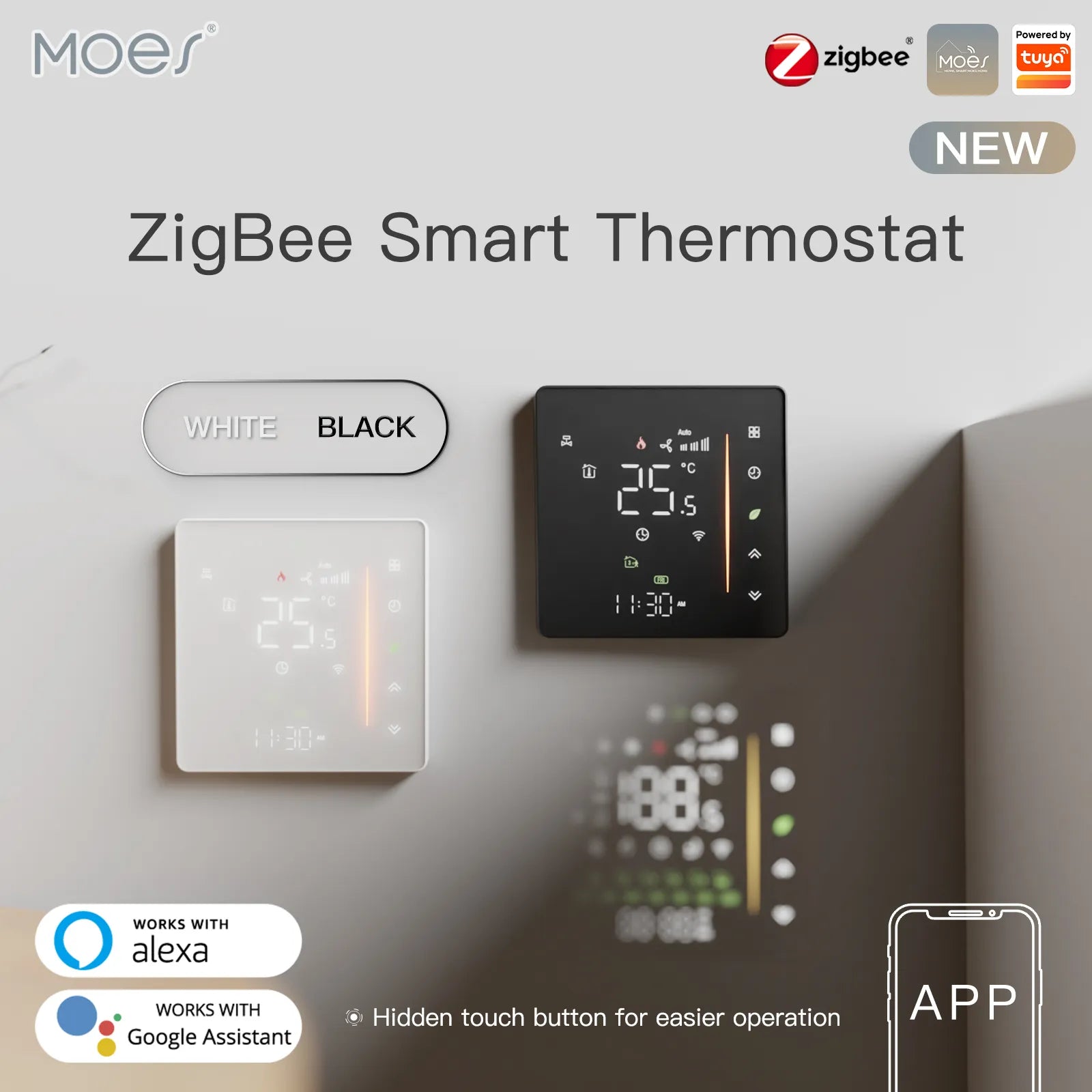 Moes WIFI Smart Heating Controller Touch Panel Thermostat