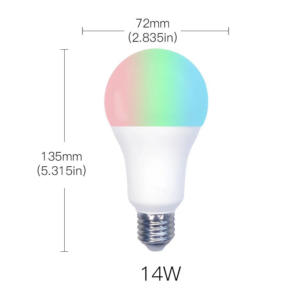 Moes Plastic Dimmable LED Light WIFI Voice Control Smart Bulb