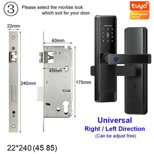 RayKube Aluminium Alloy Fingerprint Digital Smart Door Lock