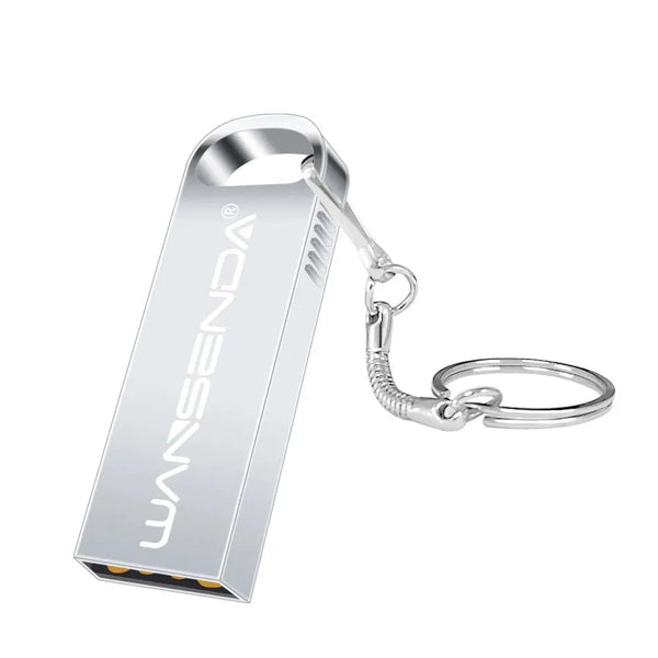 128GB Metallic USB 2.0 Rectangle Shaped Memory Stick Pen Drive