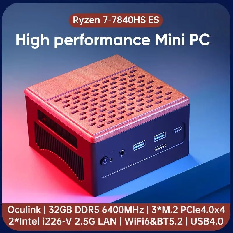 Topton AMD Ryzen WiFi 6 Windows 11 Mini Gaming Beast Desktop