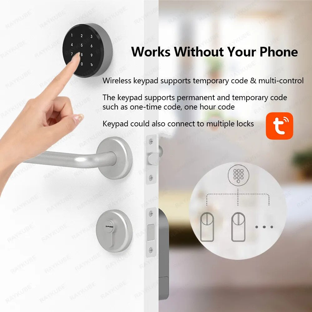 Stainless Steel Fingerprint Keypad Digital Smart Door Lock