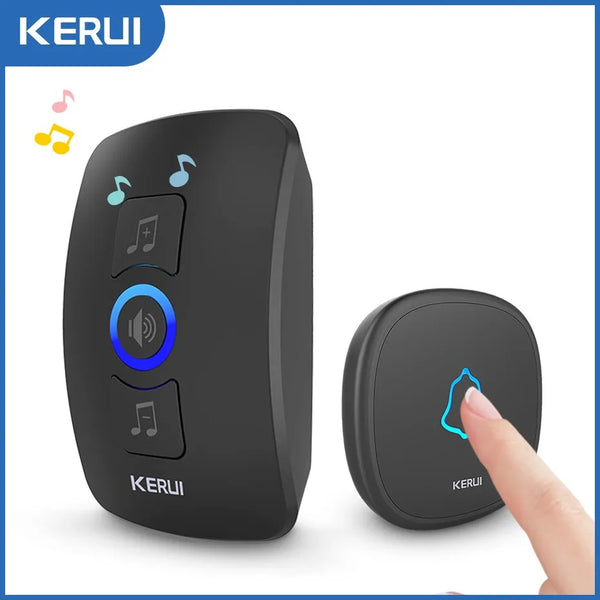 Kerui Plastic Wireless Waterproof Battery Cordless Remote Doorbell