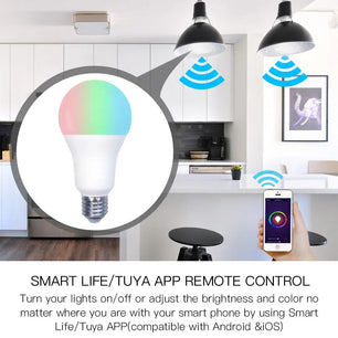 Moes Plastic Dimmable LED Light WIFI Voice Control Smart Bulb