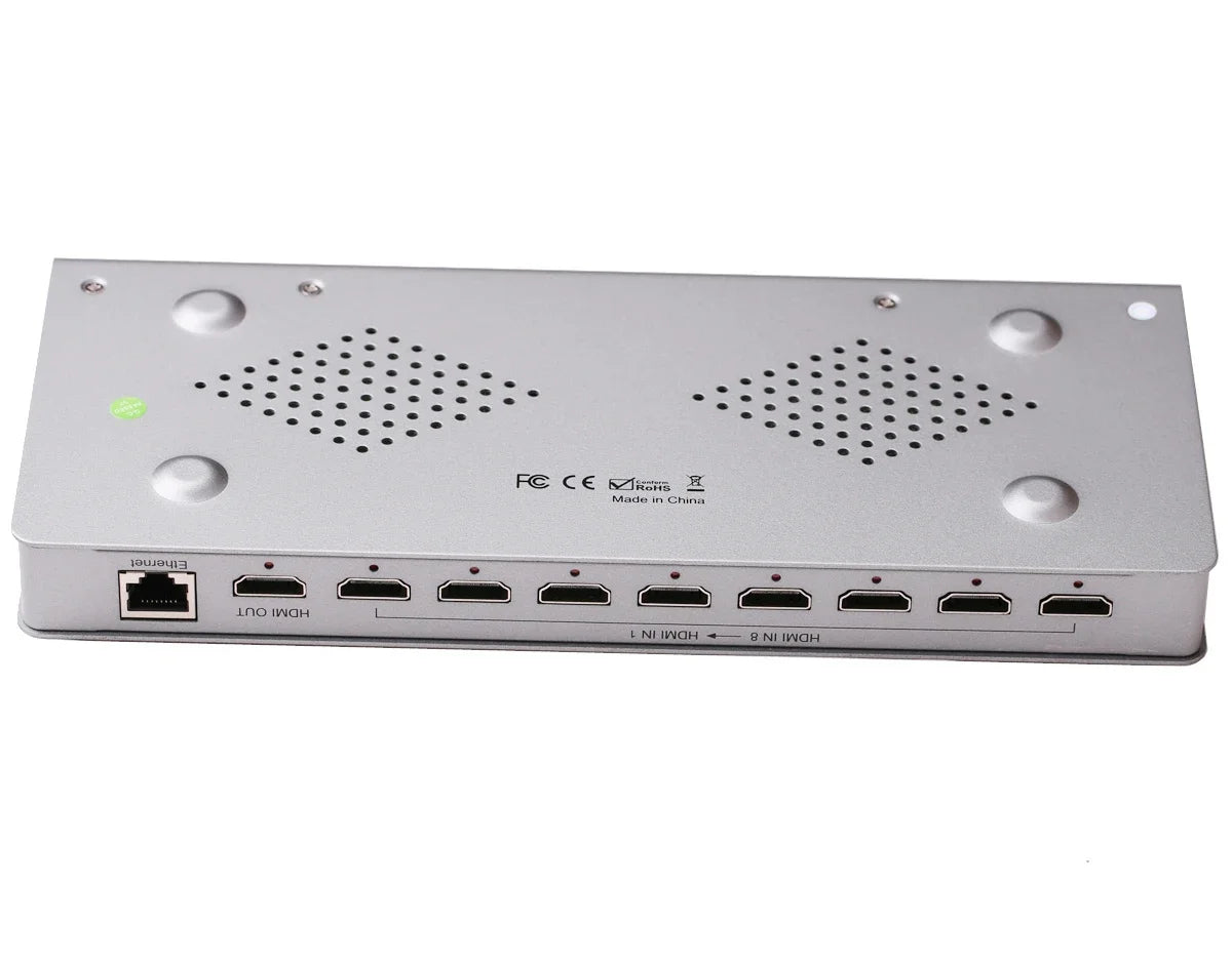 4K 8x1 HDMI 8 Channels Multi-Viewer Seamless Screen Splitter