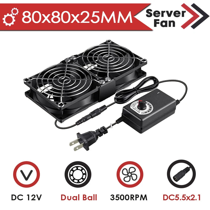 4500rpm Aluminum Alloy CPU Fluid Bearing Cooler Radiator Fan