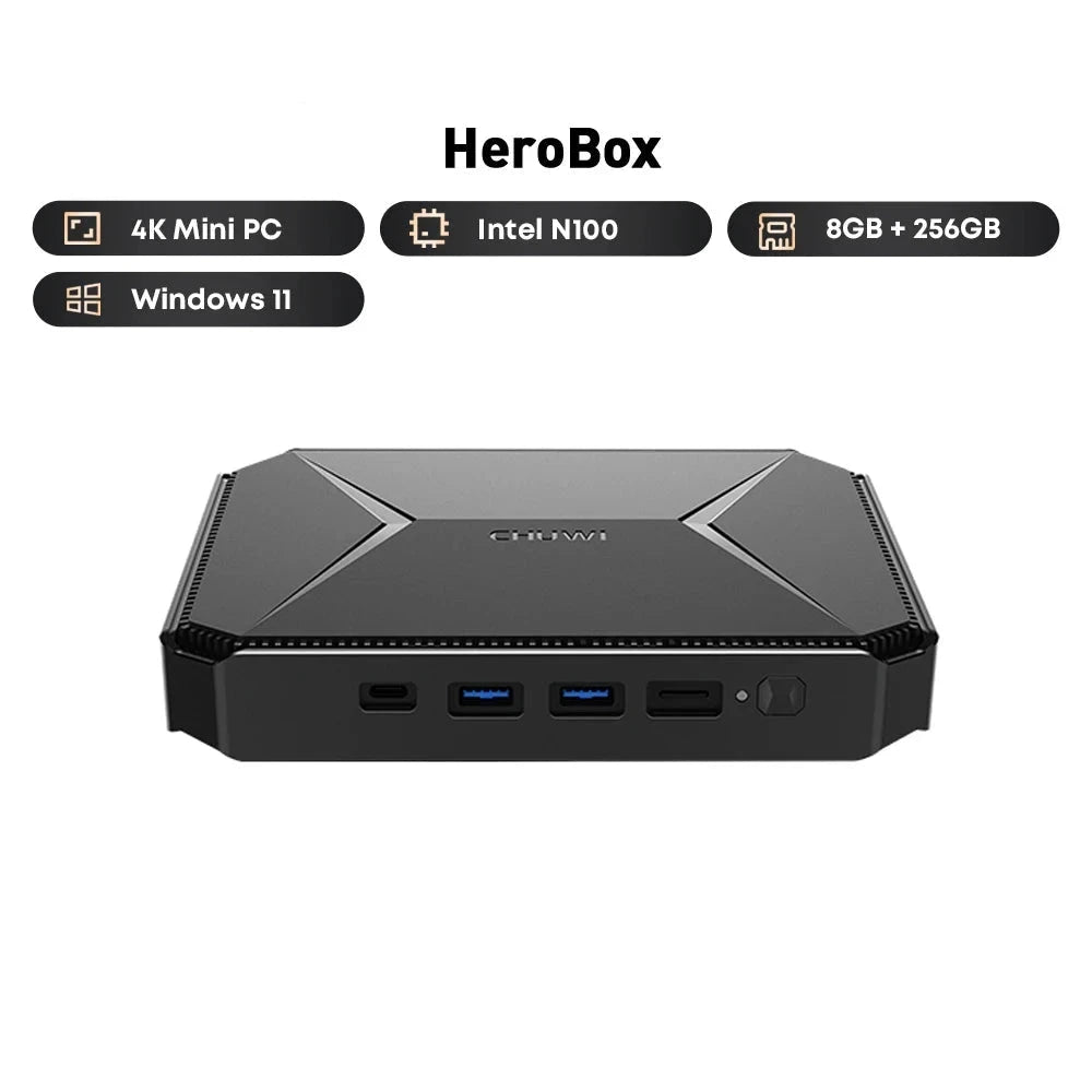 Chuwi HeroBox Intel Celeron N100 8GB RAM 256GB SSD Mini Desktop