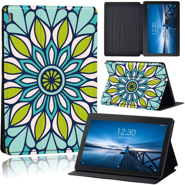 Leather Shockproof Folio Cover Compatible For Lenovo Tablet