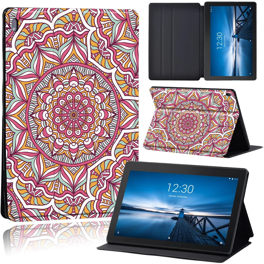 Leather Shockproof Folio Cover Compatible For Lenovo Tablet