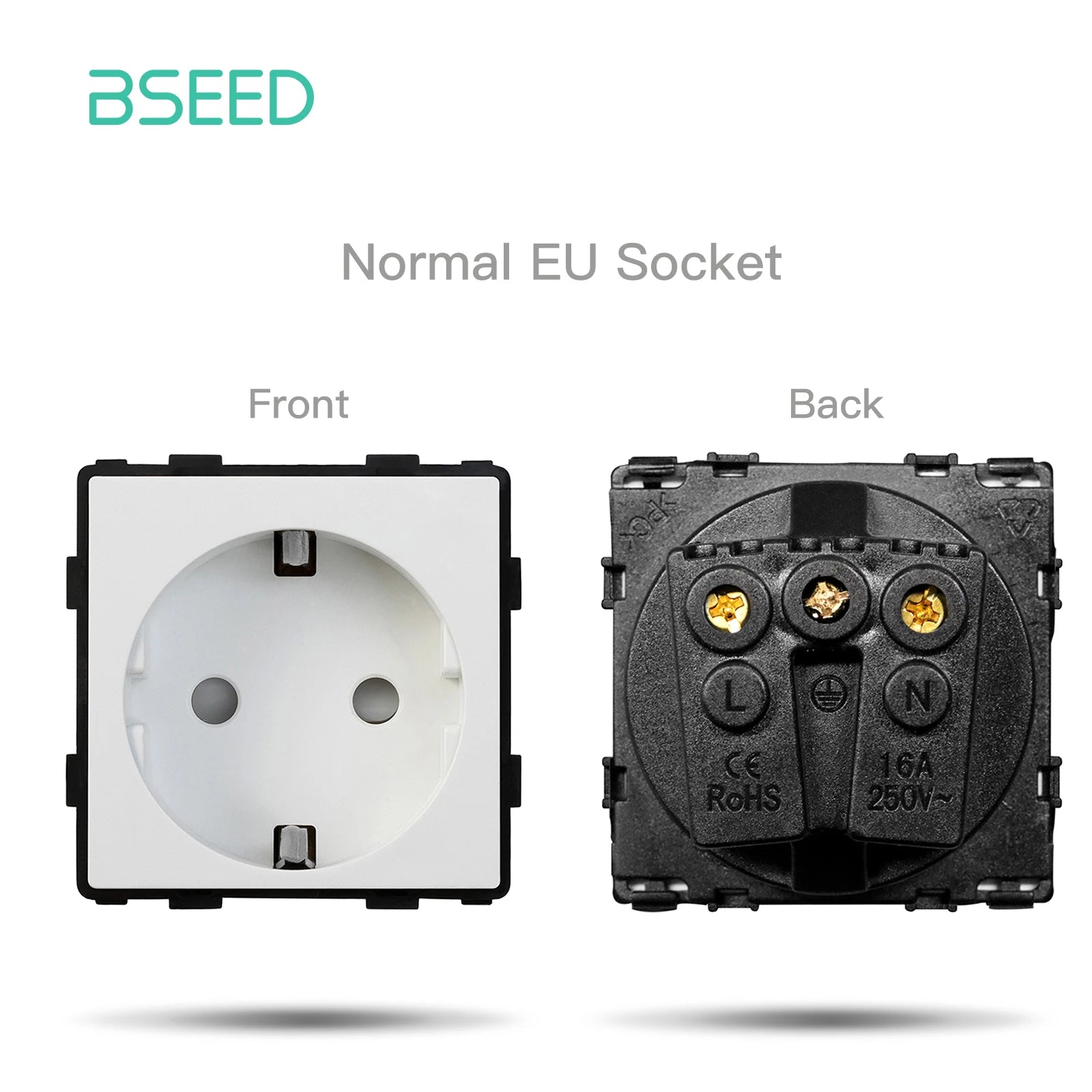 Bseed 16A Glass Panel Wireless WIFI Control Smart Power Socket