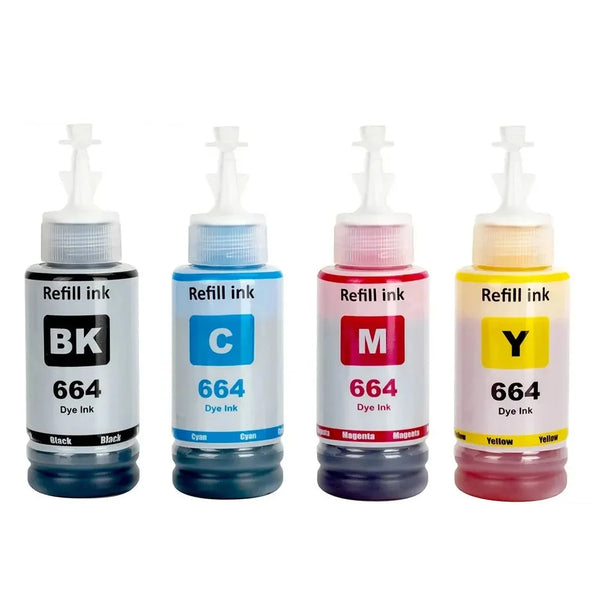 70ml T6641-4 Compatible Refill Ink Bottle For Epson L380 L220 L130