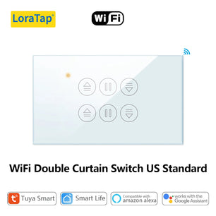 LoraTap 240V 300W Plastic WiFi Rolling Blinds Curtain Switch