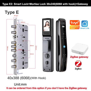 RayKube Aluminium Alloy Fingerprint Digital Smart Door Lock