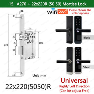 RayKube Aluminium Alloy Fingerprint Digital Smart Door Lock