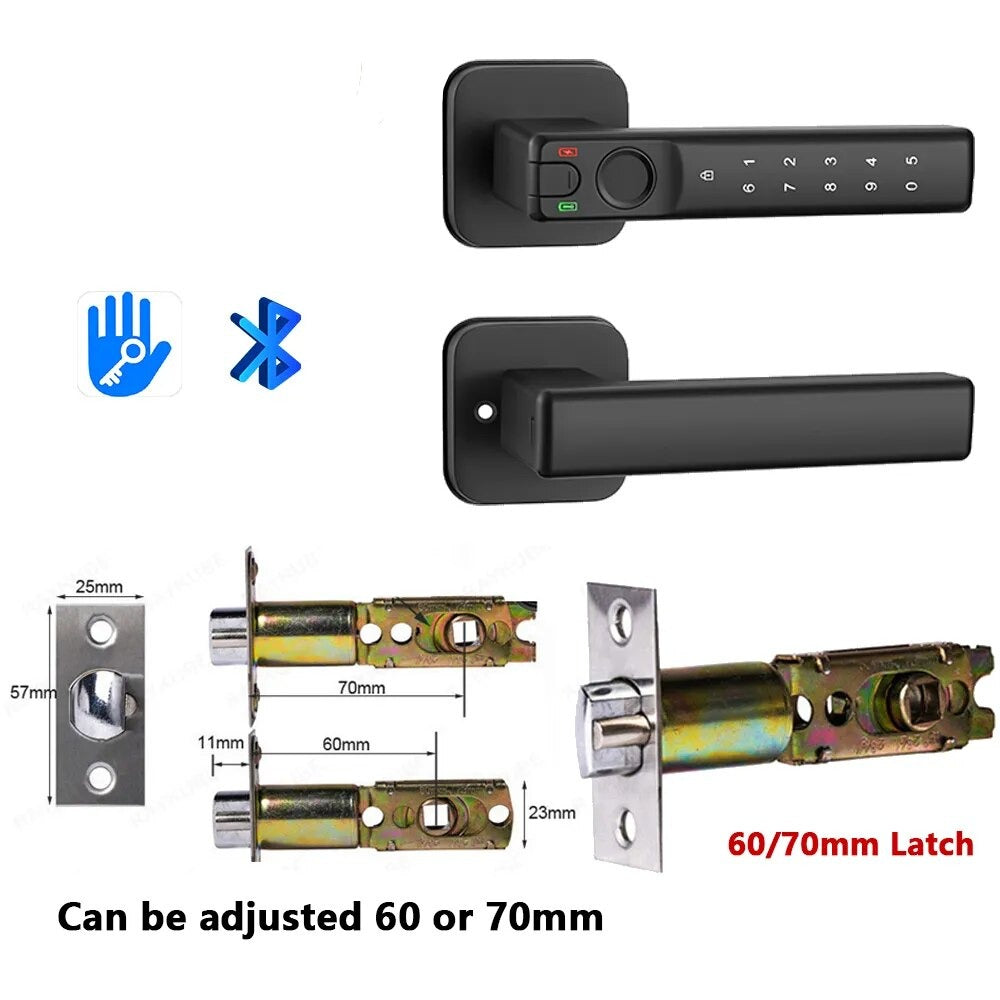 RayKube Aluminium Alloy Fingerprint Digital Smart Door Lock