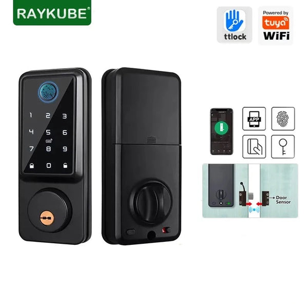 RayKube Aluminium Alloy Fingerprint Digital Smart Door Lock