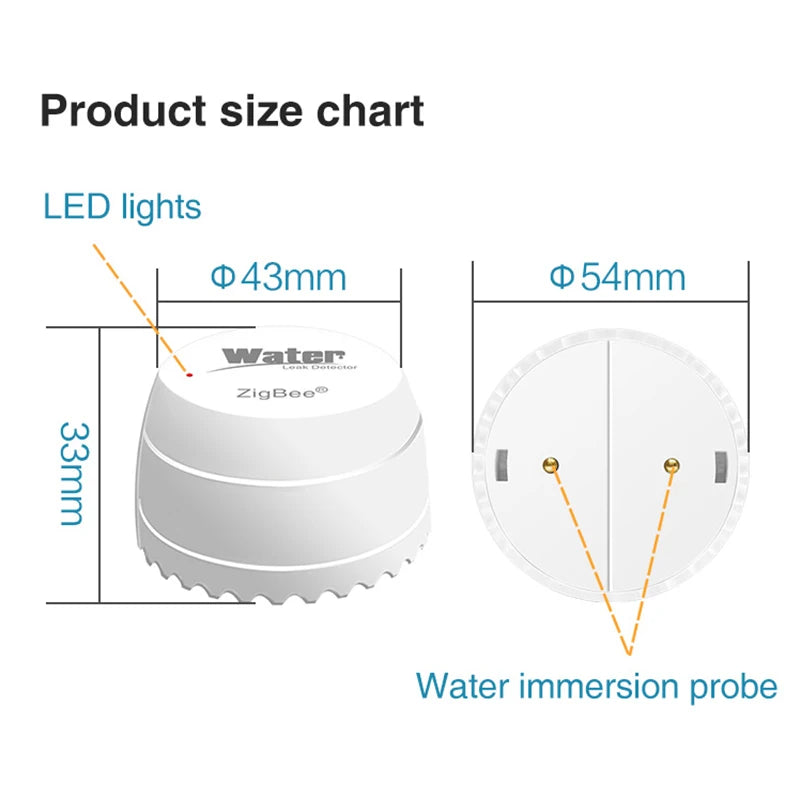 Bseed Plastic Smart Water Leakage Alarm Detection Optical Sensor