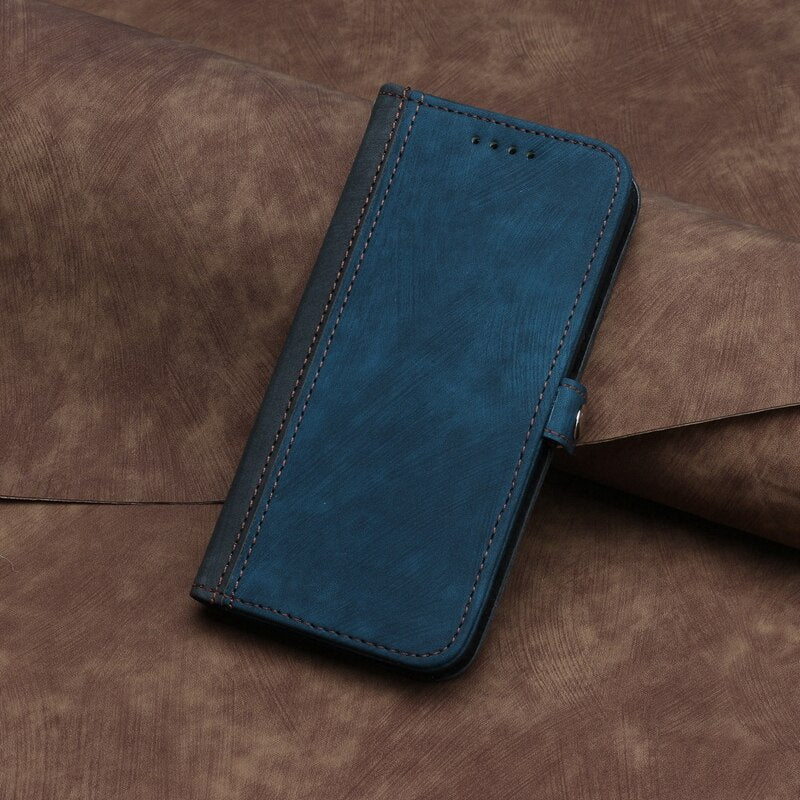 Leather Protective Flip Case For Samsung Galaxy S22 Ultra