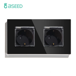 Bseed 16A Glass Panel Wireless WIFI Control Smart Power Socket