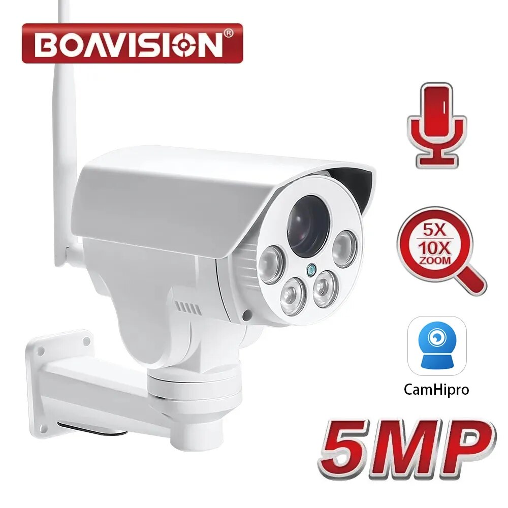 Boavision 5MP Night Vision Waterproof High Speed Bullet Camera