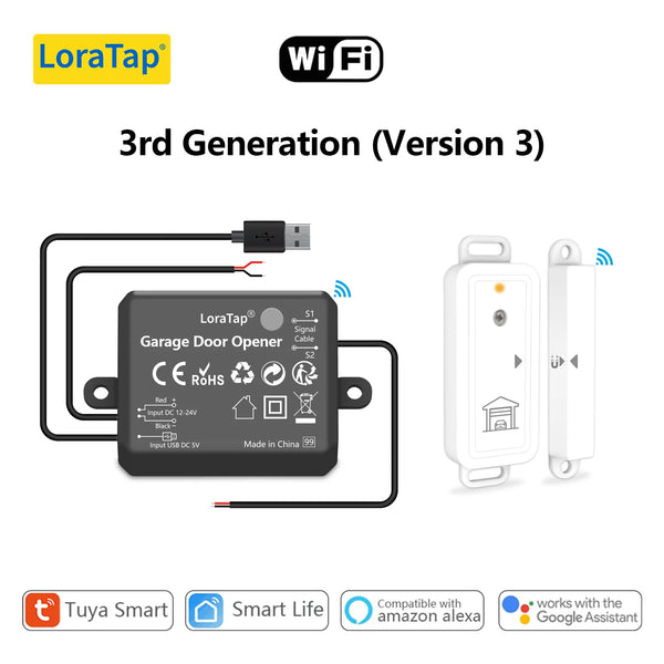 LoraTap Plastic HomeKit Smart Remote Control Garage Door Opener