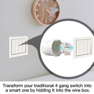 Moes 250V Plastic Automatic WIFI Smart Light Switch Modules