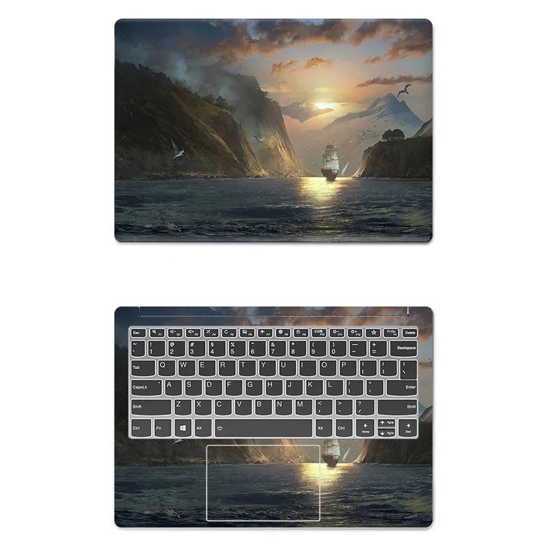 PVC Protective Sky Pattern Laptop Sticker Skin Cover