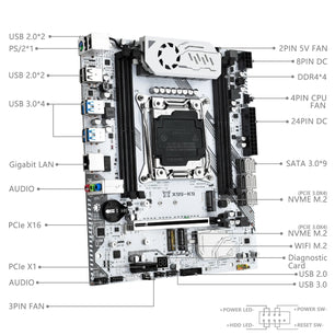 Machinist LGA 2011-3 Intel Xeon E5 2680 V4 Desktop Motherboard Set