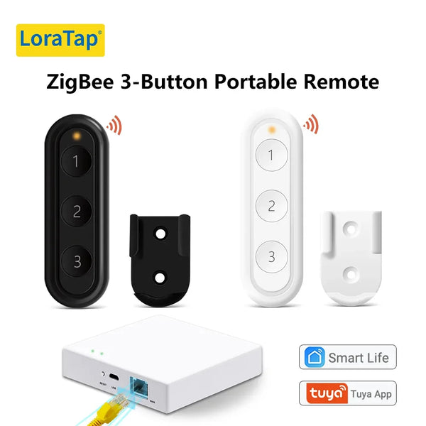 LoraTap Plastic Wireless Portable Remote Control Curtain Switch