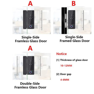 RayKube Aluminium Alloy Fingerprint Digital Smart Door Lock