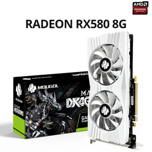 8GB Radeon RX580 Series GDDR5 Dual Fans Graphics Card For PC