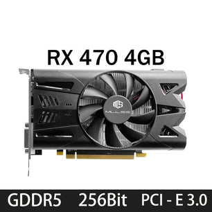 4GB RX470 Series GDDR5 Single Fan Video Graphics Card For PC