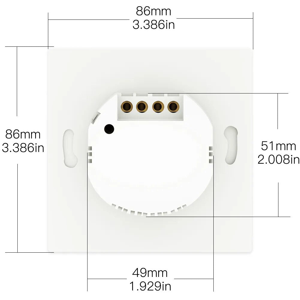 Moes Plastic WIFI Smart Push Button Transmitter Switch