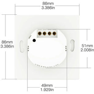 Moes Plastic WIFI Smart Push Button Transmitter Switch