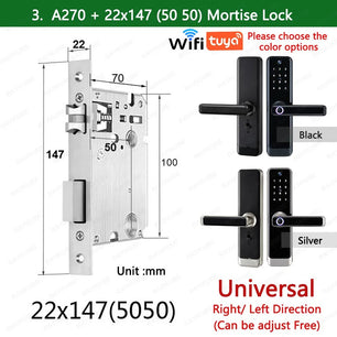 RayKube Aluminium Alloy Fingerprint Digital Smart Door Lock