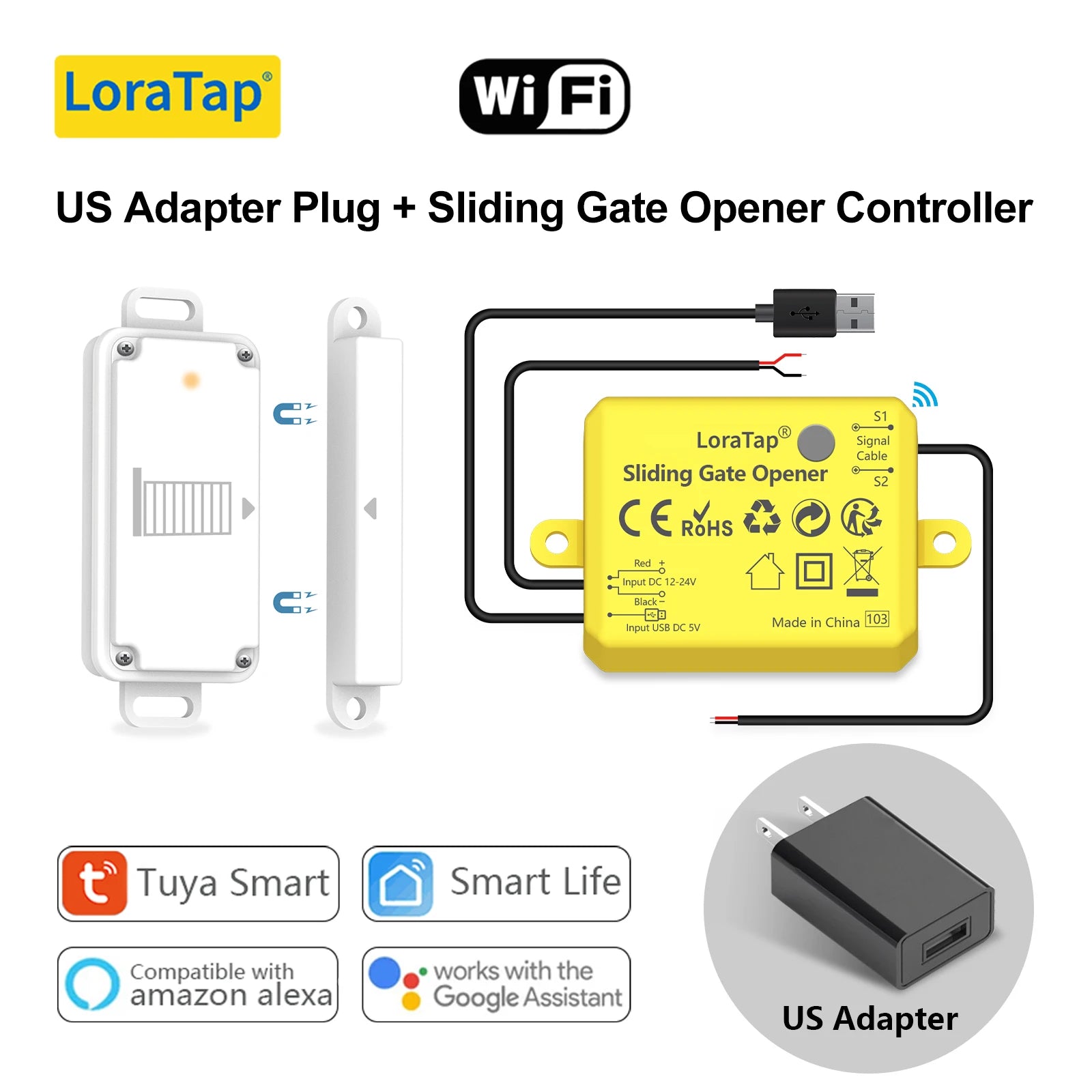 LoraTap Plastic HomeKit Smart WiFi Control Garage Door Opener