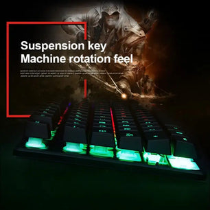 104 Keys USB Support Wired Mechanical RGB Backlit Gaming Keyboard