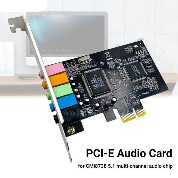 PCI-E 5.1 Computer Audio 6 Channels 3D Sound Card