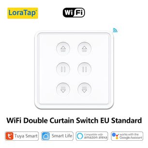 LoraTap 240V 300W Plastic WiFi Rolling Blinds Curtain Switch