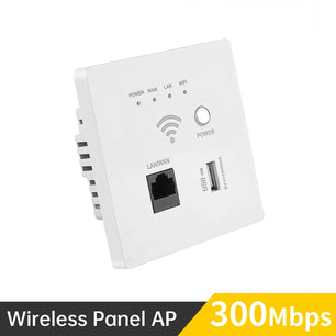 300Mbps 220V Smart Wireless Wall Embedded WIFI Extender Panel