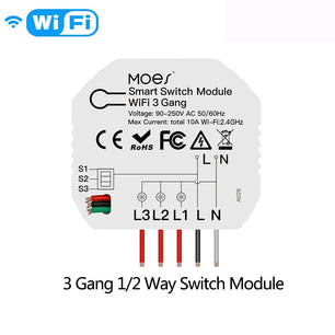 Moes Plastic Smart Voice Control Universal Switch Module