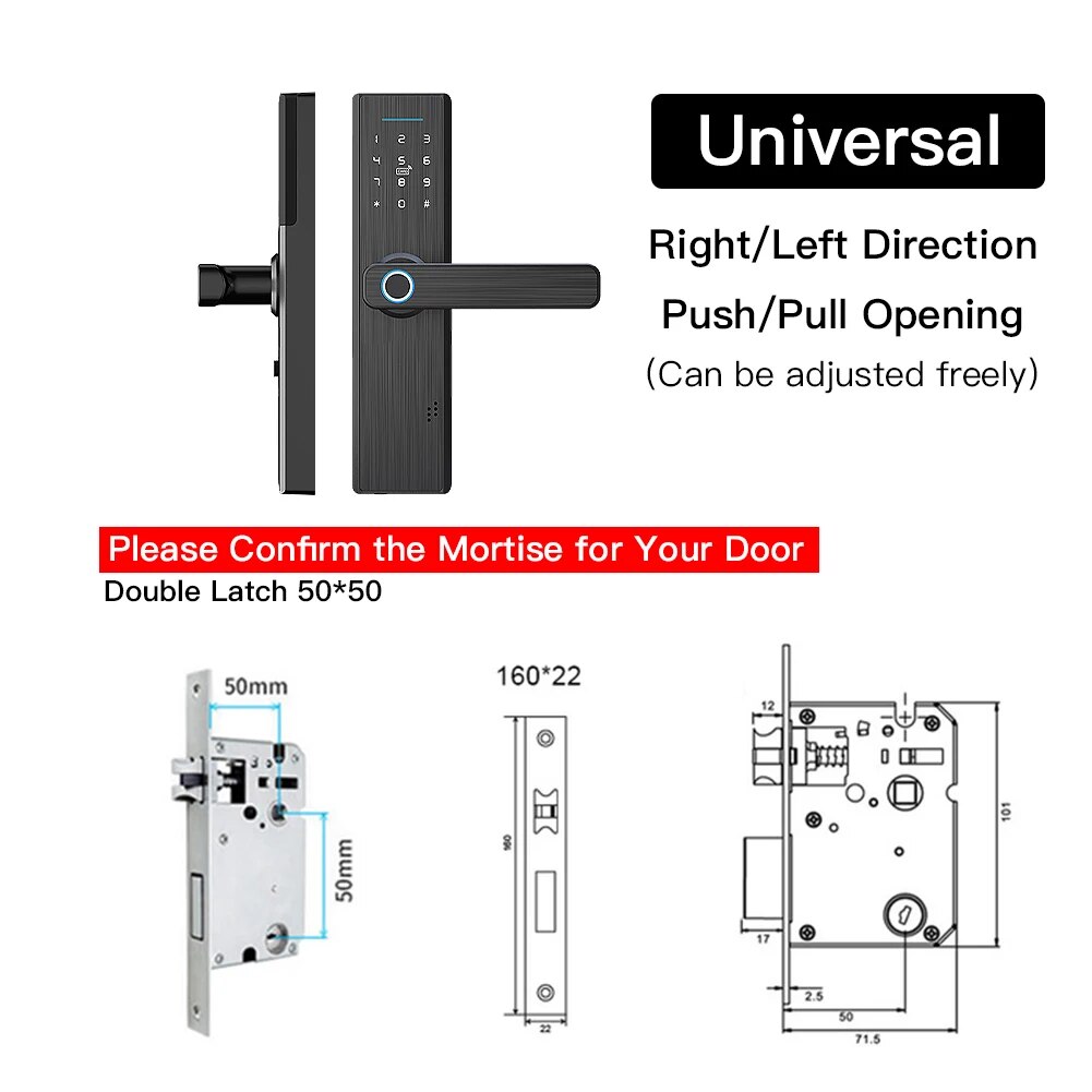 Moes Stainless Steel Fingerprint Digital Smart Door Lock