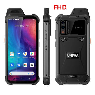 Rubber Rugged 5000mAh 4GB RAM 64GB 6.3 Inches FHD Smart Phone