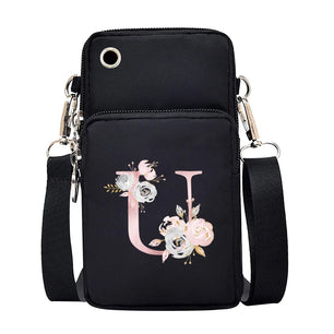 100% Canvas Waterproof Zipper Closure Crossbody Bag For Mobile