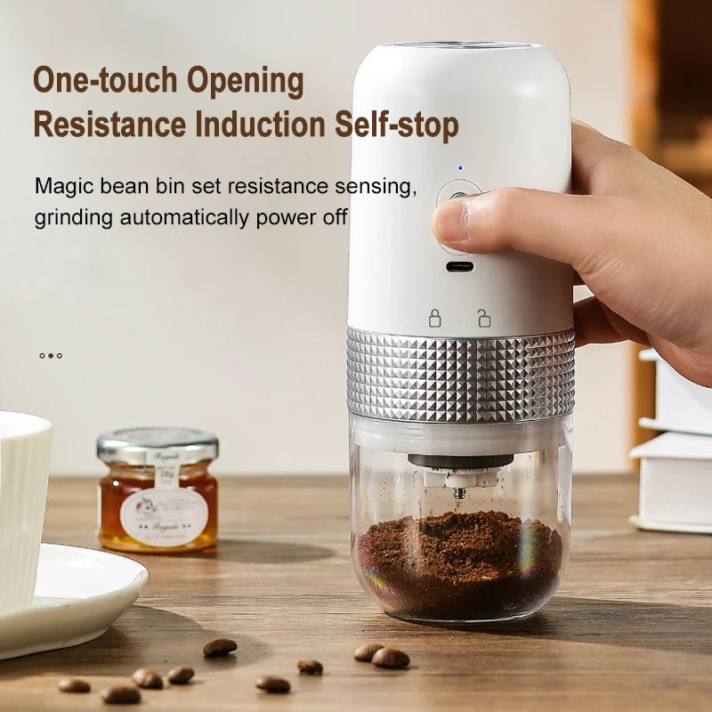 Plastic USB Rechargeable Portable Kitchen Electric Coffee Grinder