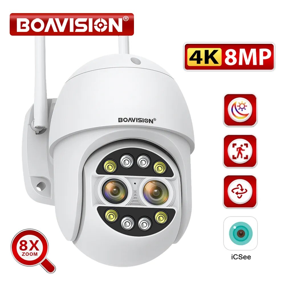 Boavision 8MP Night Vision Waterproof High Speed Dome Camera